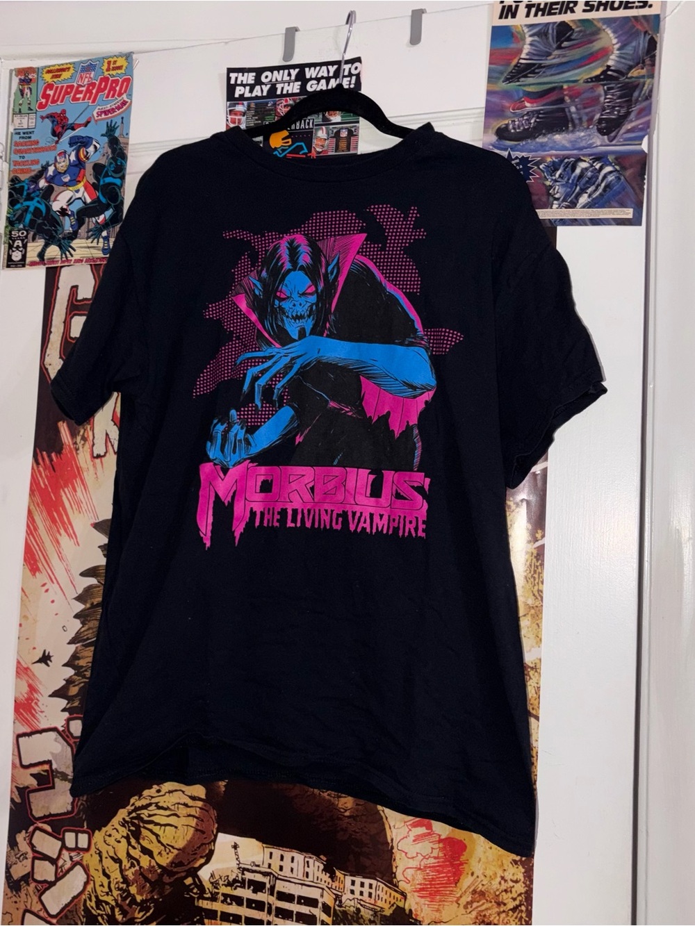 Hot Topic Marvel Morbius Neon Shirt